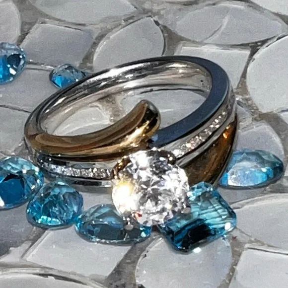 14K Gold 1.70ct Diamond & Sapphire? Ring - Picture 12 of 15